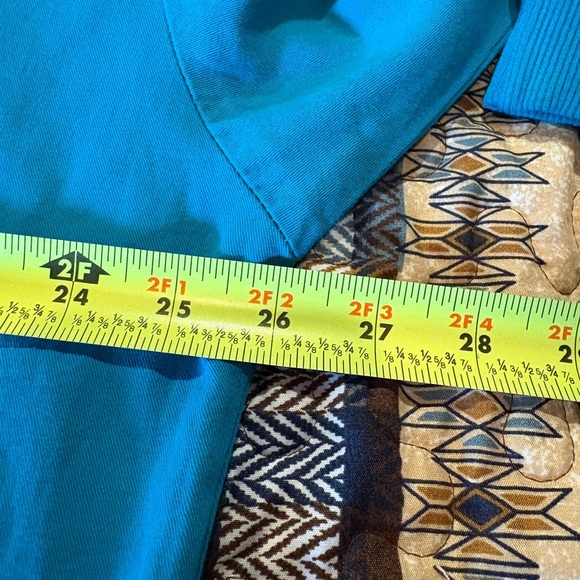 Crazy Shirts Hawaiian Henley Turquoise Green Floral Drawstring Neck Womens L - Picture 8 of 10